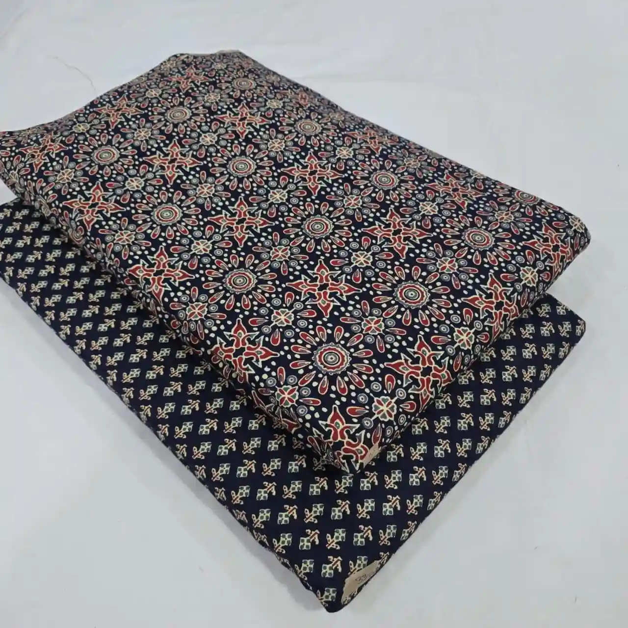 Ajrakh Print Cotton 60×60 — Design 3 wholesale fabric Sanganer Jaipur