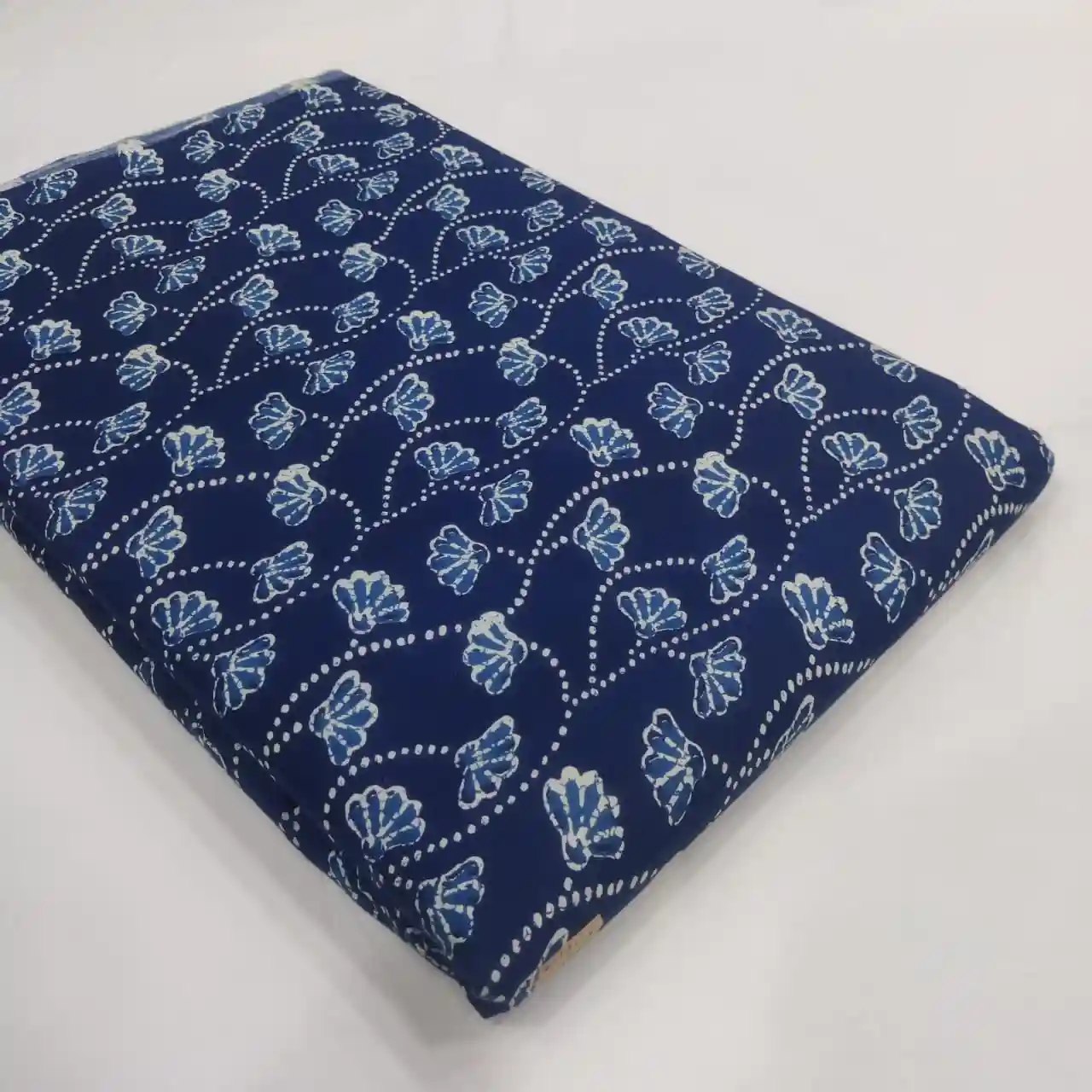 Indigo Print Cotton 60×60 — Design 1 wholesale fabric Sanganer Jaipur